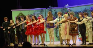 Curtain Call for Little Shop of Horrors at Jonathan Law High School