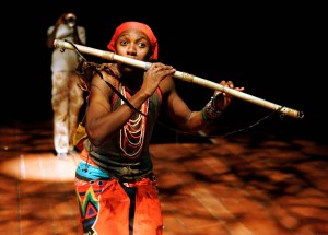 Mhlekazi Andy Mosiea as Tamino in Isango Ensemble’s The Magic Flute (Keith Pattison photo) 